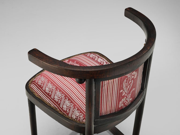 Josef Hoffmann ‘Fledermaus’ Dining Chairs in Floral Upholstery