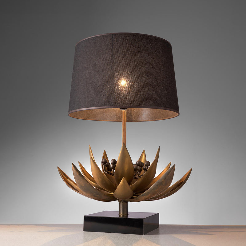 Christian Techoueyres for Maison Jansen Floral Table Lamp
