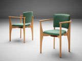Set of Twelve Dining Chairs With Elegant Wooden Frames