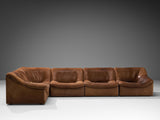 De Sede 'DS 46' Sectional Sofa in Patinated Buffalo Leather