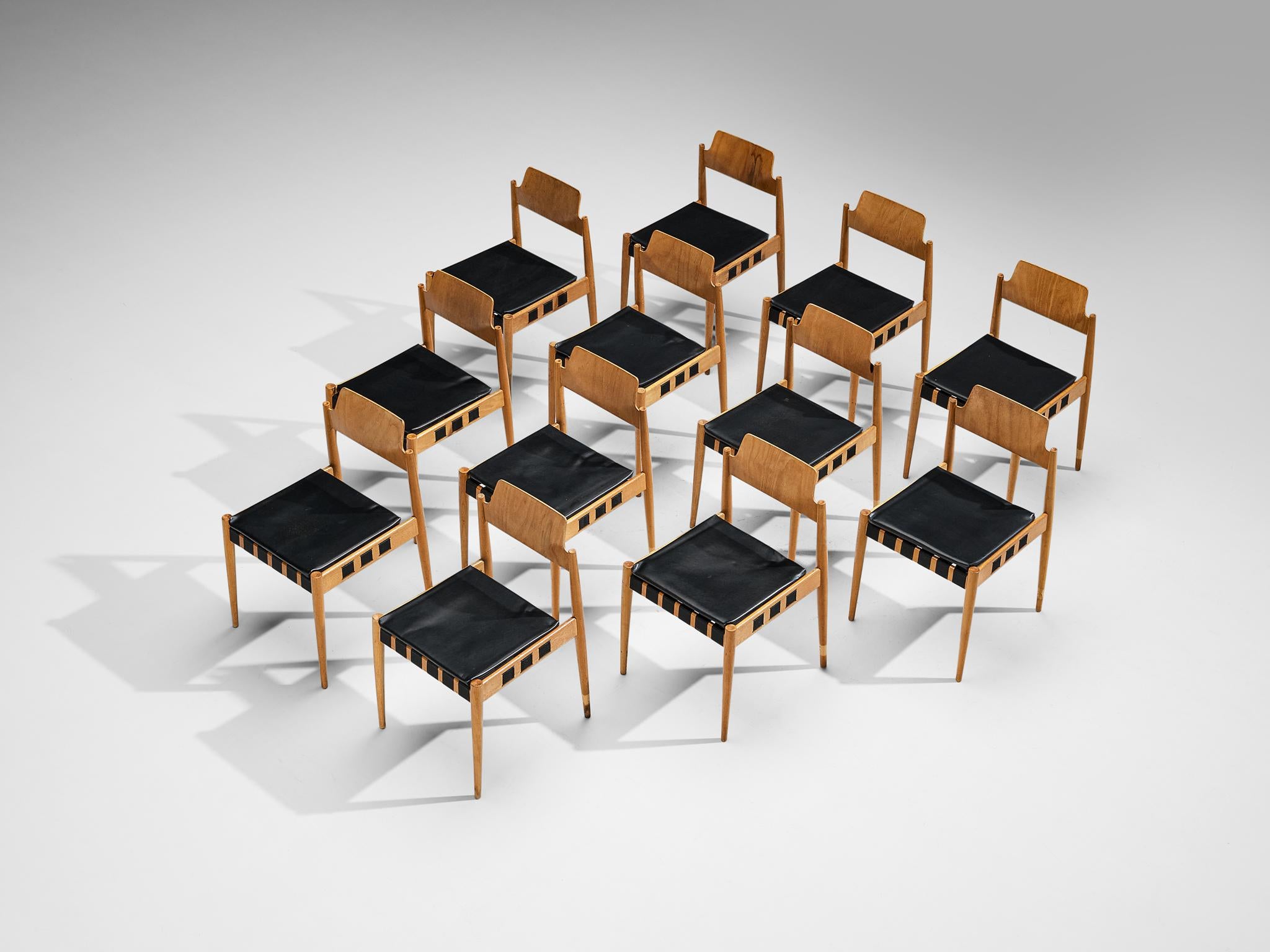 Egon Eiermann for Wilde + Spieth Set of Twelve Dining Chairs