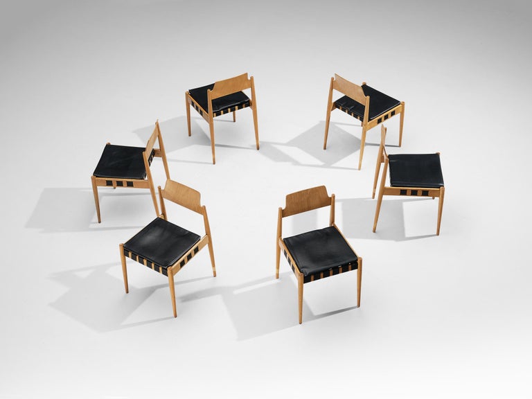 Egon Eiermann for Wilde + Spieth Set of Six Dining Chairs