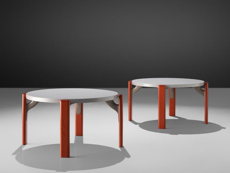 Bruno Rey for Dietiker Pair of Round Coffee Tables