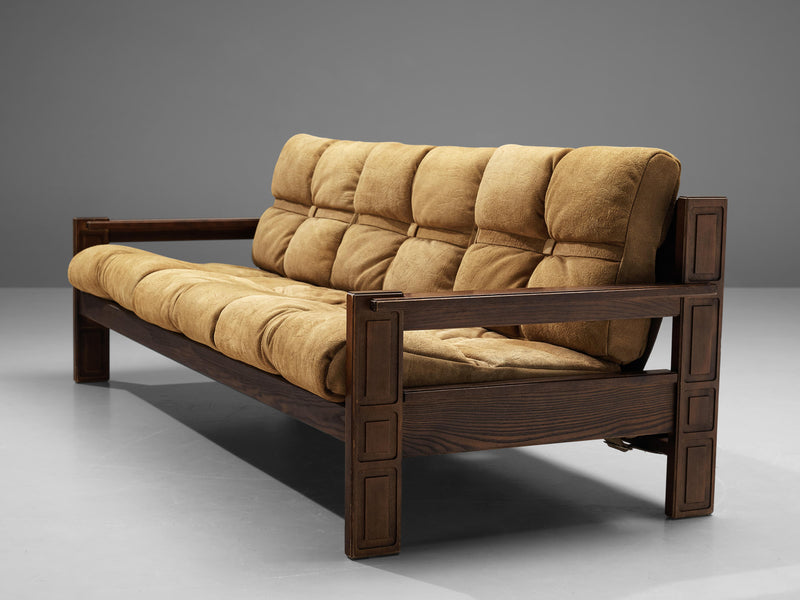 Carl Straub Sofa in Ash and Suede
