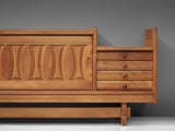 Guillerme & Chambron Sideboard in Oak with Ceramics