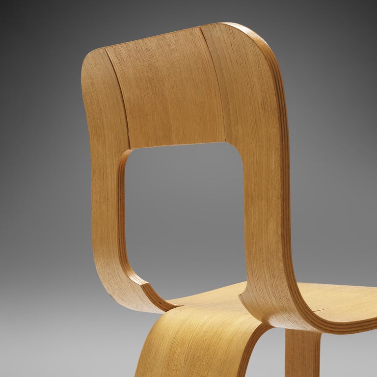 Gigi Sabadin for Stilwood Set of Six Dining Chairs in Plywood