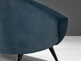 Folke Jansson 'Tellus' Sofa in Blue Upholstery