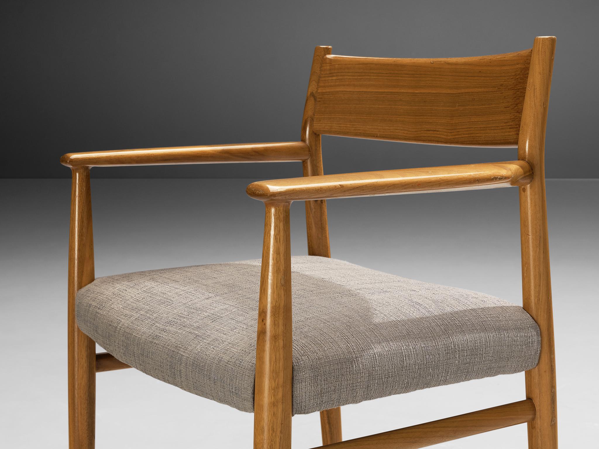 Arne Vodder Set of Six Dining Chairs Model '418' in Walnut