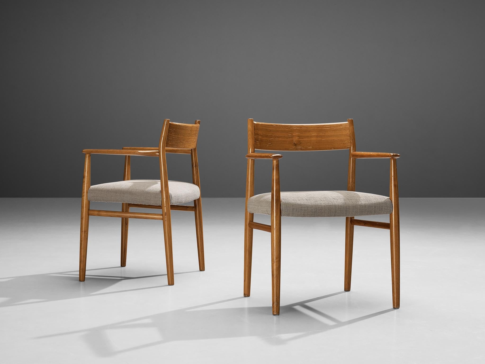 Arne Vodder Set of Six Dining Chairs Model '418' in Walnut