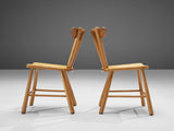 Pair of Scandinavian Spindle Chairs in Birch