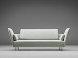 Finn Juhl Sofa in Mint Green Fabric Upholstery