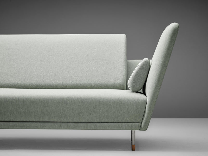 Finn Juhl Sofa in Mint Green Fabric Upholstery