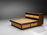 Edward Wormley Free-Standing Queen Size Bed with Drawers
