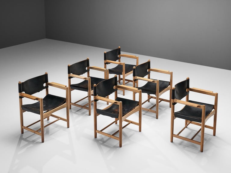 Børge Mogensen for Fredericia Stolefabrik Set of 'Spanish' Dining Chairs