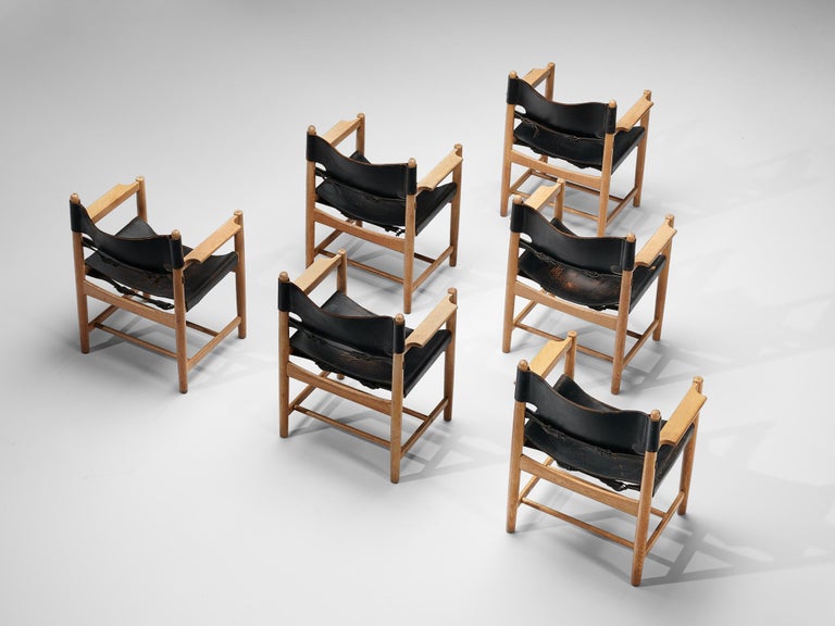 Børge Mogensen for Fredericia Stolefabrik Set of 'Spanish' Dining Chairs