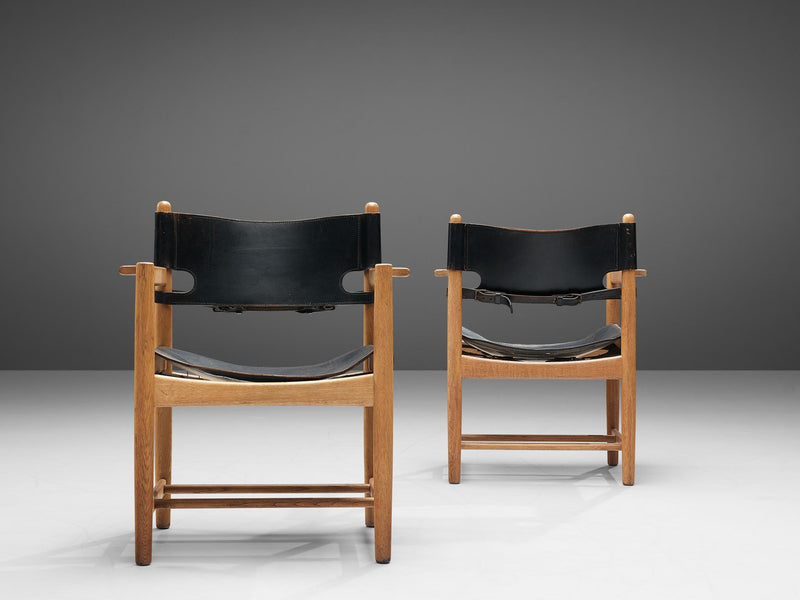 Børge Mogensen for Fredericia Stolefabrik Set of 'Spanish' Dining Chairs in Oak