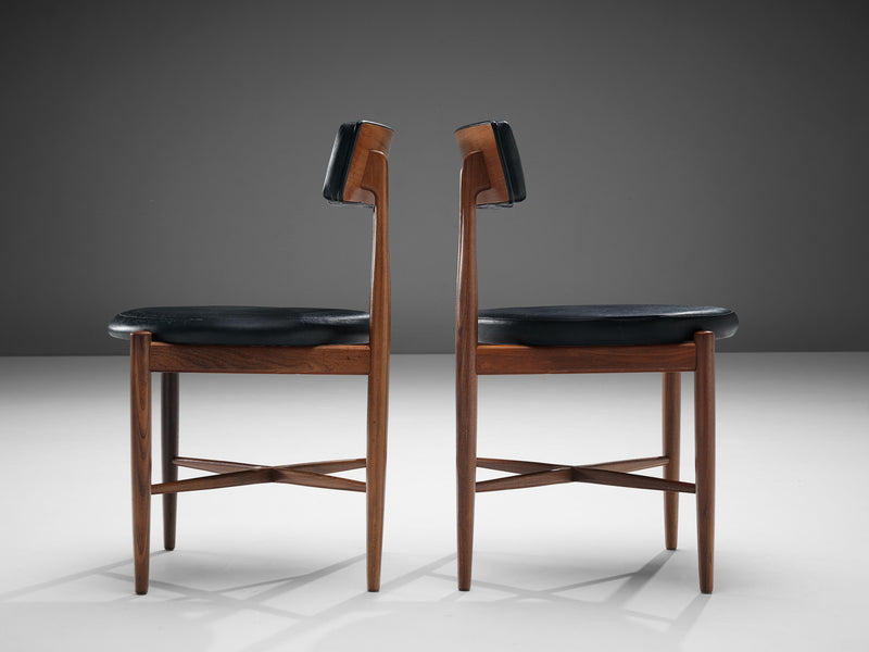 Victor Wilkins for G Plan Set of 'Fresco' Six Dining Chairs in Teak