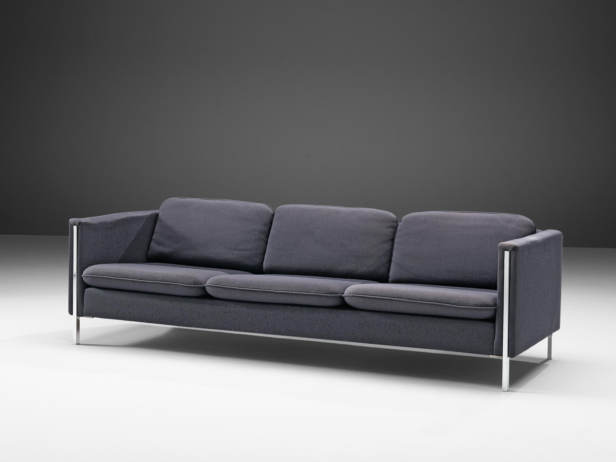 Pierre Paulin for Artifort Sofa in Blue Upholstery