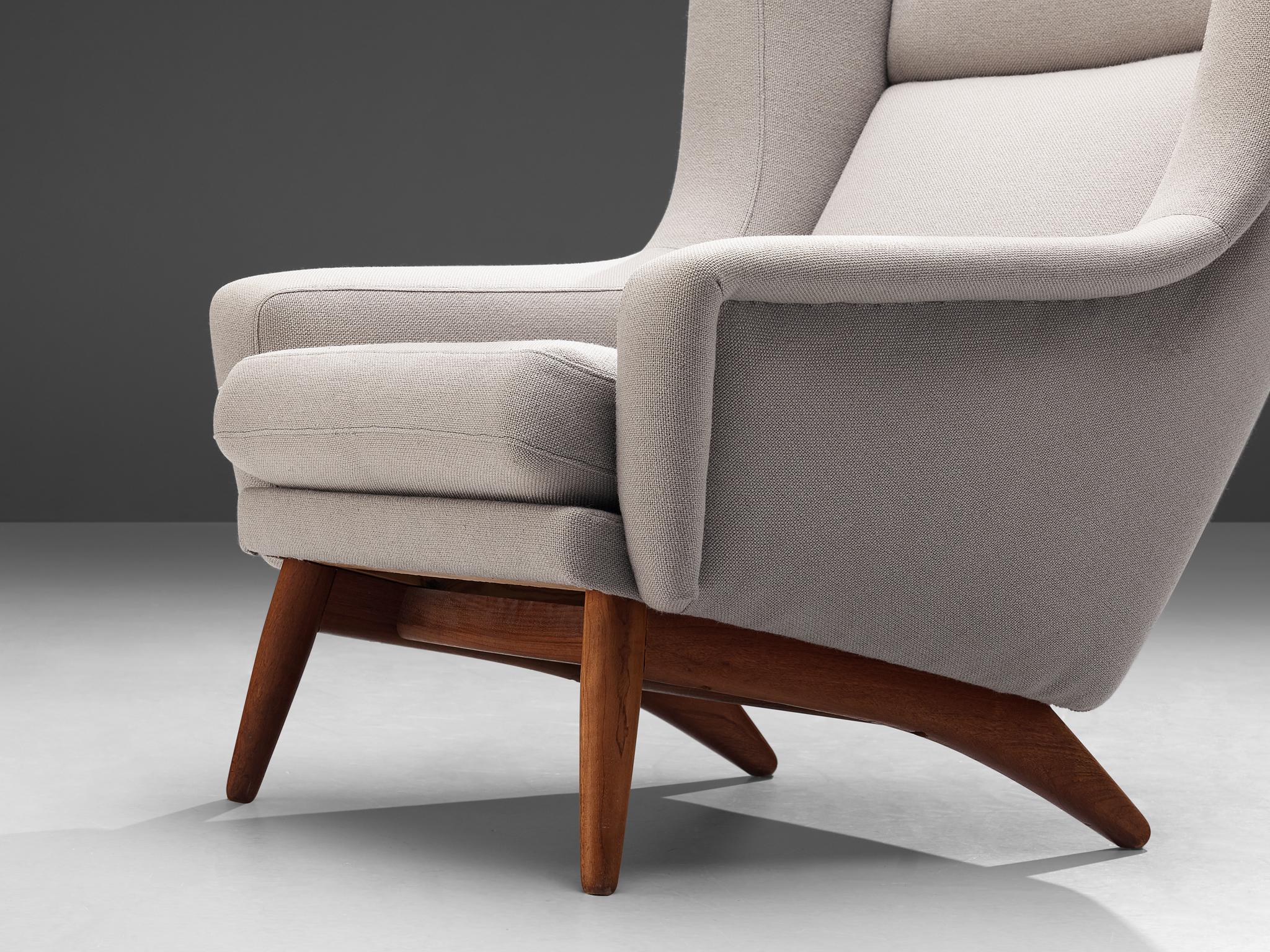 Customizable Danish Wing Back Chairs with Teak Frame