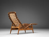 Arne Vodder for Bovirke Chaise Longue in Patinated Leather