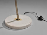 Rare Angelo Ostuni for O-Luce Floor Lamp with White Shade