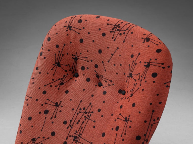 Theo Ruth for Artifort 'Congo' Easy Chairs in Patterned Fabric