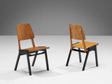 Roland Rainer Pair of Dining Chairs in Wood