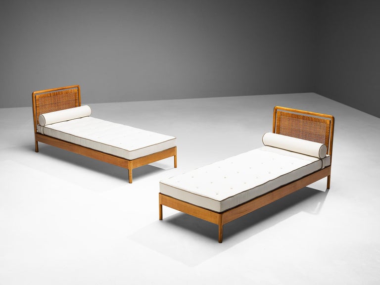 Daybeds in Elm with Wicker Headboards