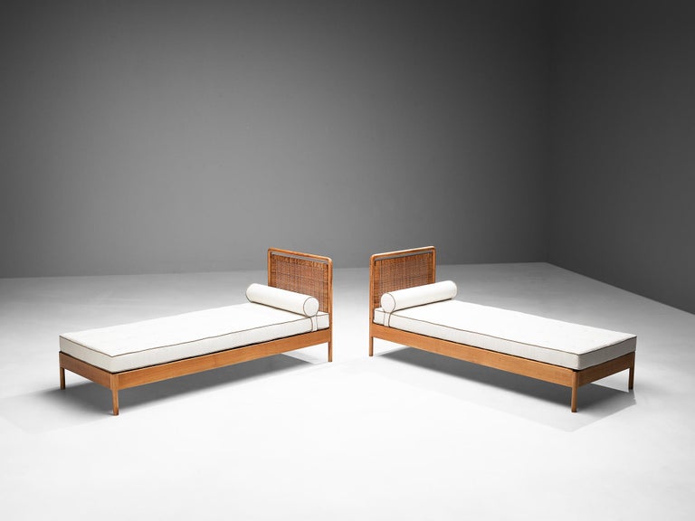 Daybeds in Elm with Wicker Headboards