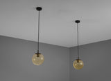 RAAK Pendants in Tinted Glass and Brass