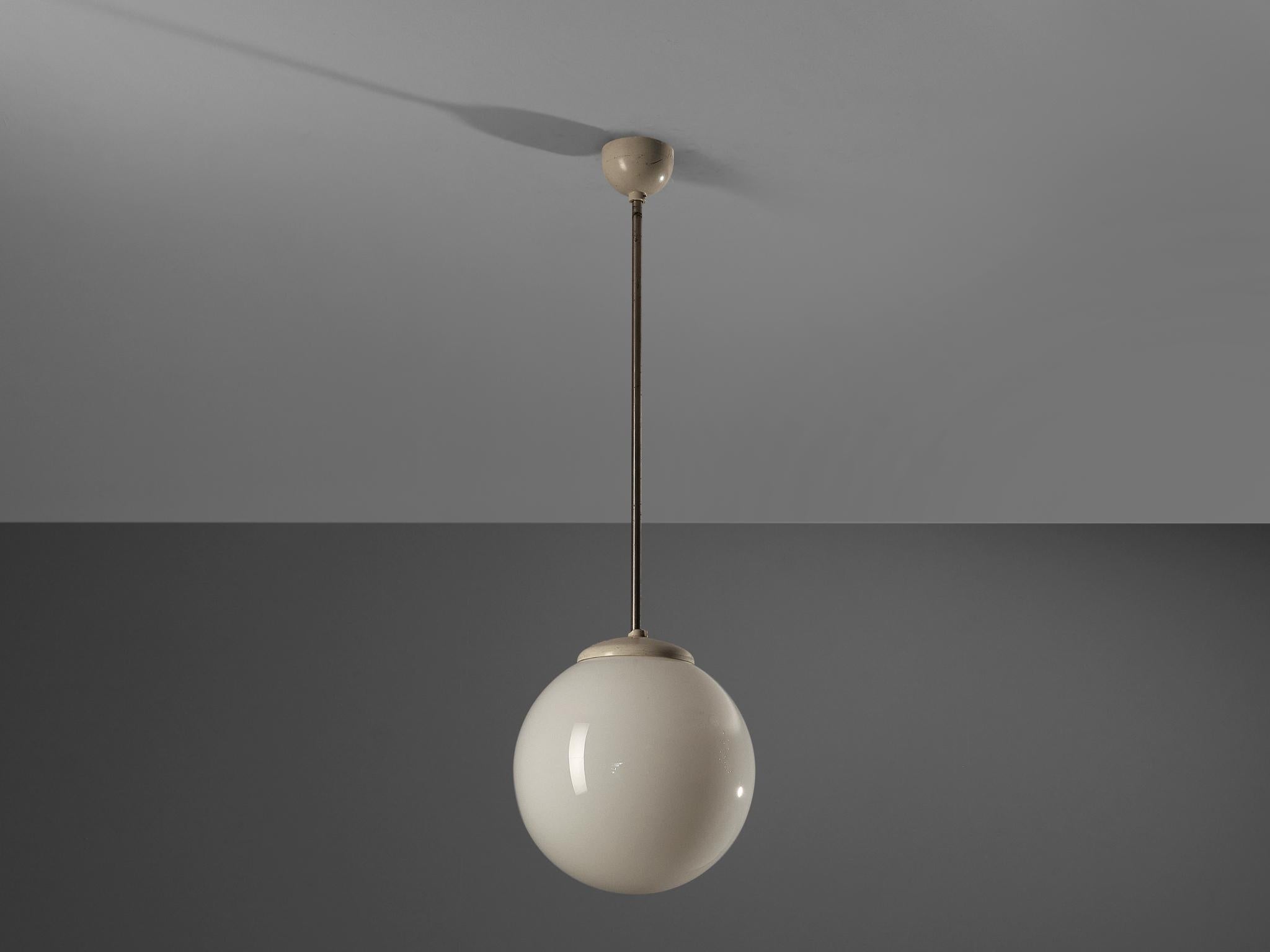 Pendant with Opaline Glass Sphere