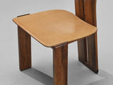 Mario Marenco for Mobil Girgi ‘Sapporo’ Dining Chair in Walnut