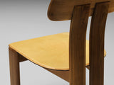 Mario Marenco for Mobil Girgi Pair of ‘Sapporo’ Dining Chairs in Walnut
