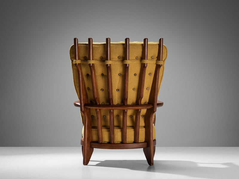 Guillerme & Chambron 'Grand Repos' Lounge Chair in Oak