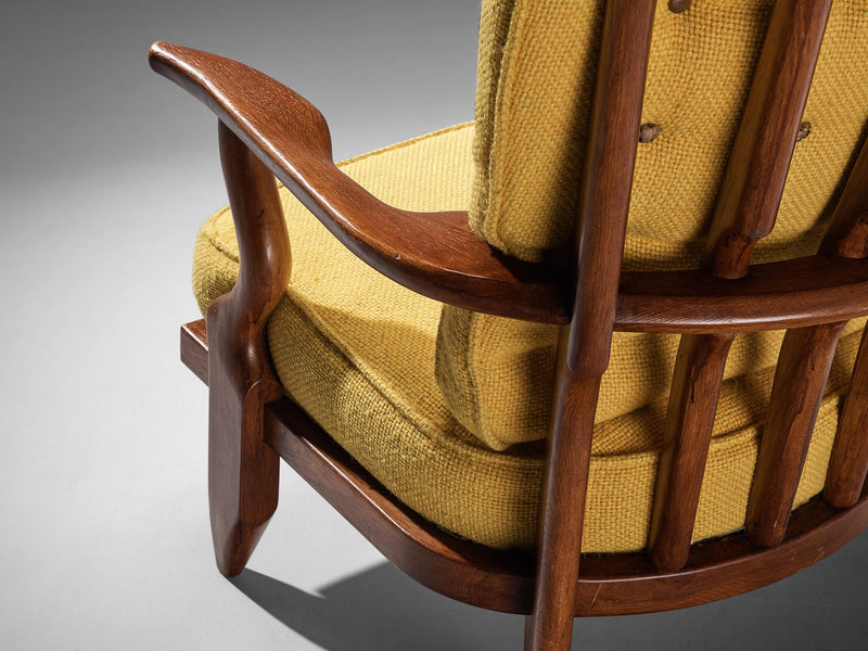 Guillerme & Chambron 'Grand Repos' Lounge Chair in Oak