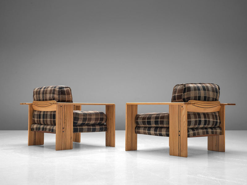 Afra & Tobia Scarpa Pair of 'Artona' Lounge Chairs in Ash