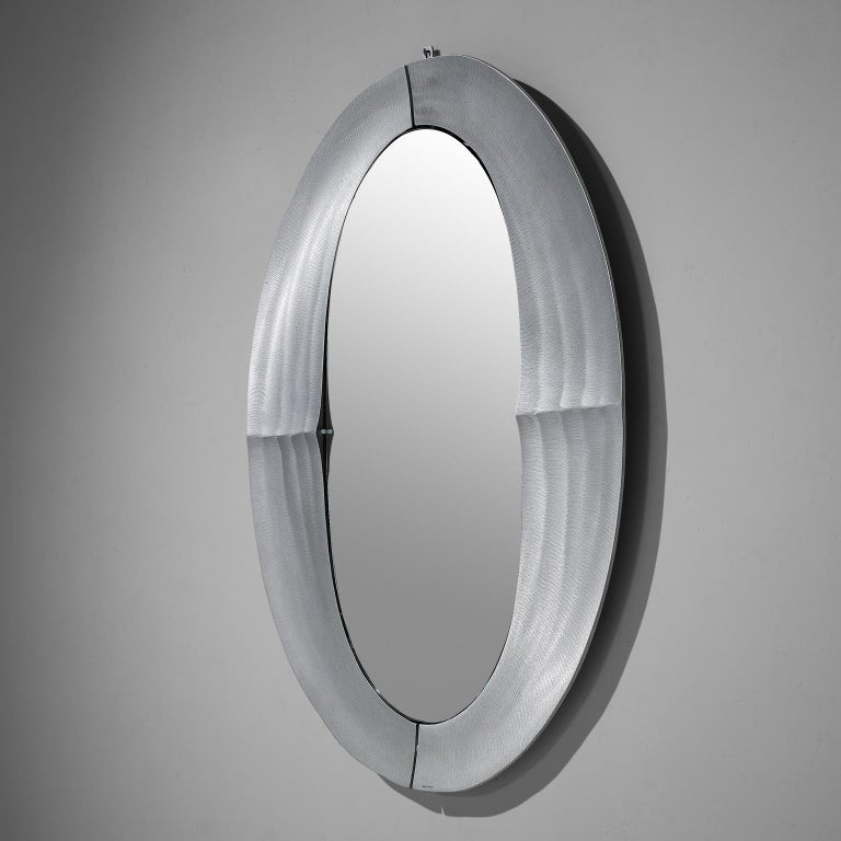 Lorenzo Burchiellaro ‘Cuccaro’ Wall Mirror in Aluminum