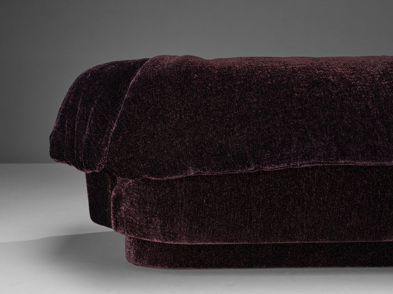 Howard Keith Grand Sofa in Soft Purple Upholstery