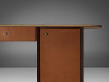 Afra & Tobia Scarpa for Maxalto 'Artona' Console Cabinet in Walnut and Leather