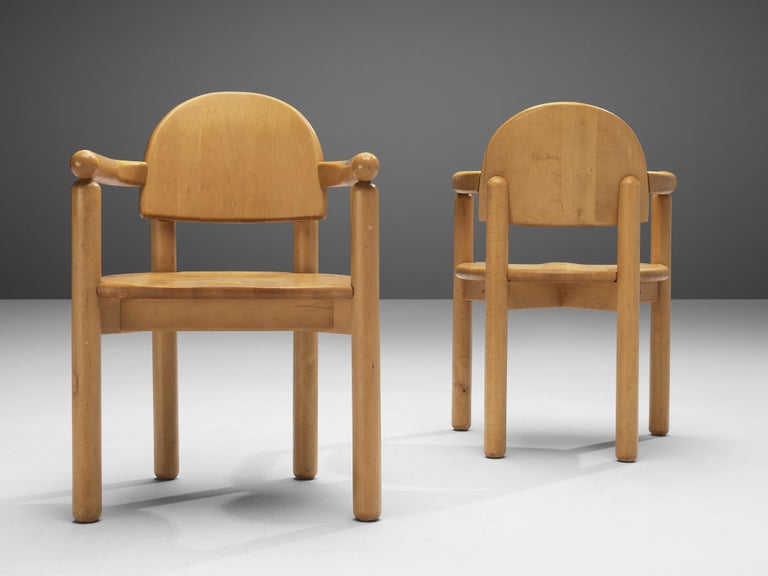 Rainer Daumiller Set of Six Dining Chairs in Solid Birch