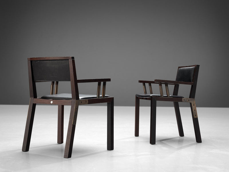 Rare Jean-Michel Wilmotte ‘Grand Louvre’ Set of Six Dining Chairs in Wenge