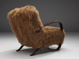 Jindřich Halabala Customizable Lounge Chairs in Tibetan Wool