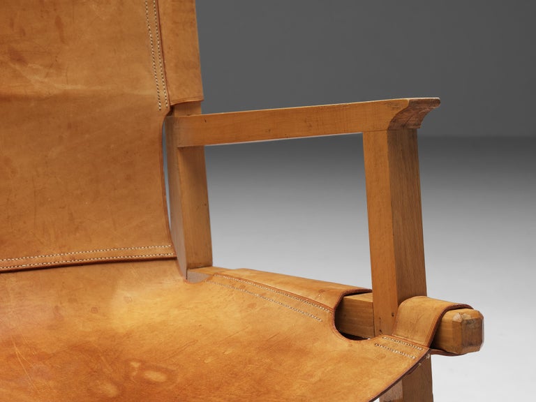 Paco Muñoz Pair of Riaza Armchairs in Leather