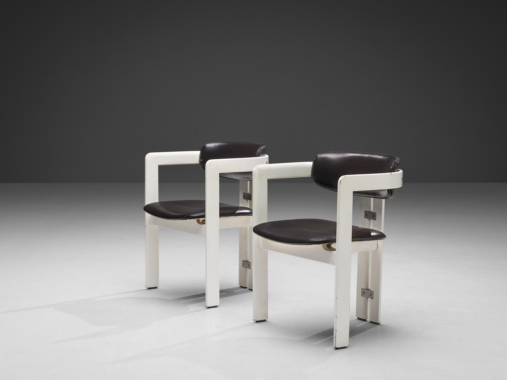 Augusto Savini for Pozzi 'Pamplona' Dining Chairs in Ash