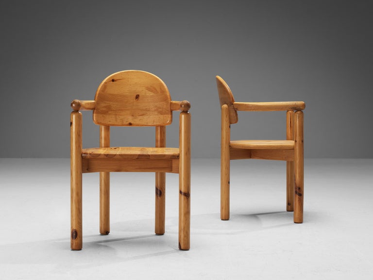 Rainer Daumiller Set of Eight Armchairs in Solid Pine