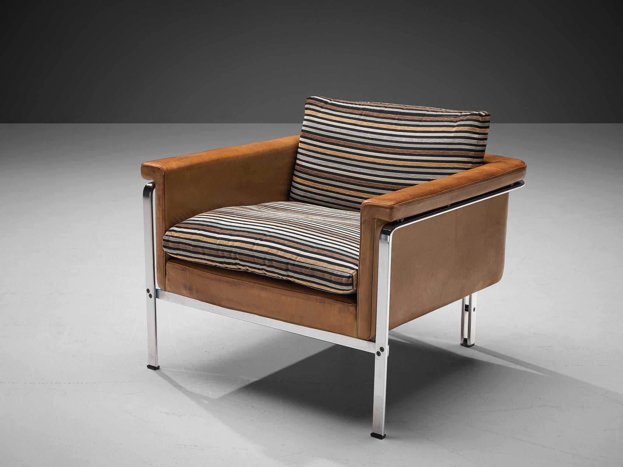 Horst Brüning for Kill International Lounge Chairs in Cognac Leather