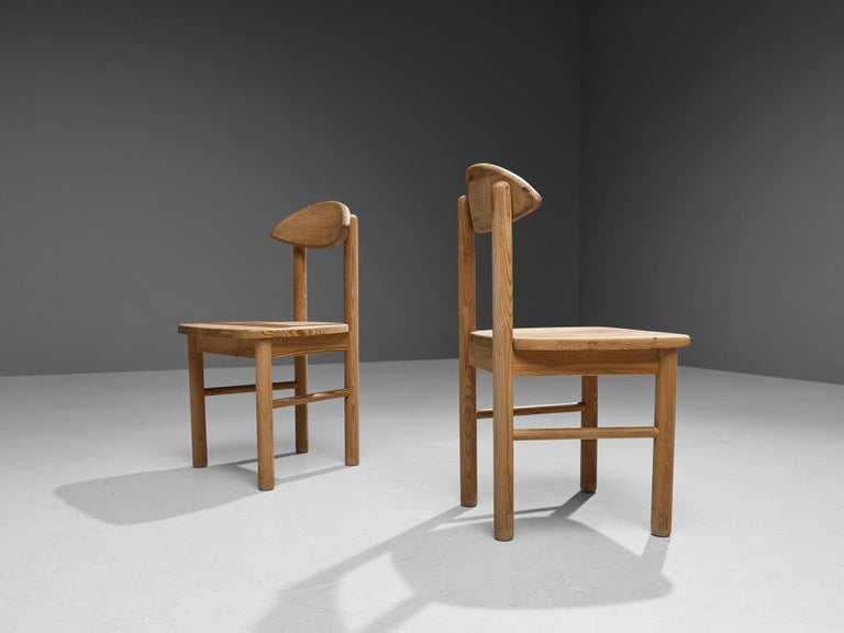 Rainer Daumiller for Hirtshals Sawmill Set of Eight Dining Chairs in Pine