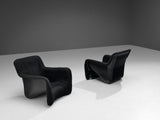 Carlo Bartoli for Arflex Pair of 'Bicia' Lounge Chairs in Fiberglass