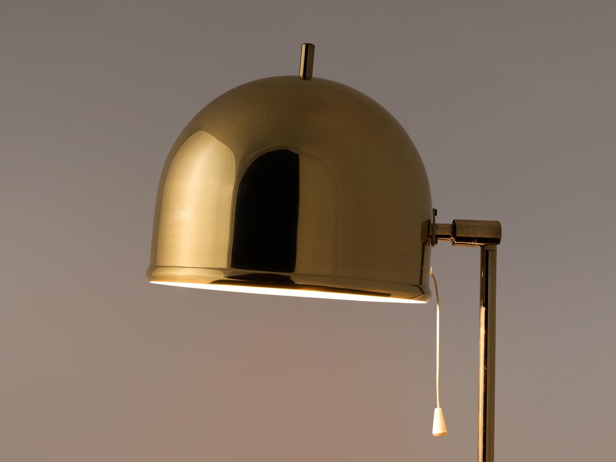 Swedish Table Lamp in Brass by Bergboms