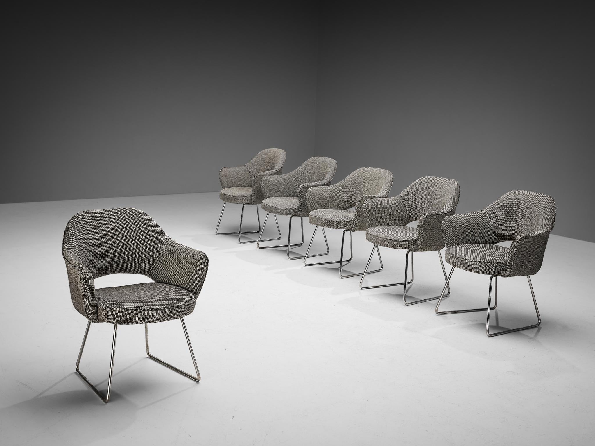 Eero Saarinen for Knoll Set of Twelve ‘Conference’ Armchairs of UNESCO Paris